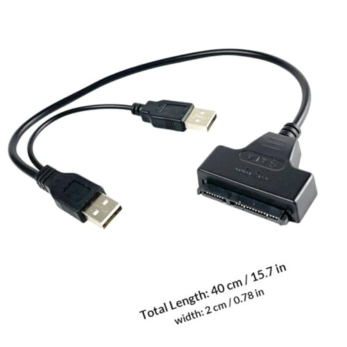 Cable adaptador Serial ATA a USB para disco duro 2.5" miniatura 2