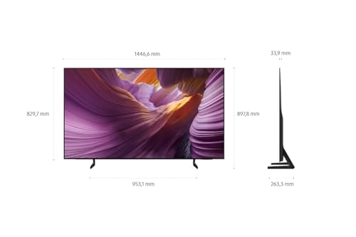 Samsung OLED 4K S85F 65 Zoll (163 cm) UHD Fernseher, NQ4 AI Gen2 Prozessor,4K Upscaling, OLED HDR, Farben Pantone validiert, Dolby Atmos, Gaming-Hub, Knox Security, Samsung Vision AI Smart TV