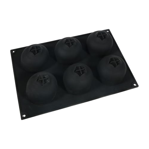 Moldes para hornear – 6 cavidades de arándanos de alimenticio resistentes al calor | Molde de silicona de alimenticio para hornear magdalenas para el hogar, cocina, restaurante, pasteles
