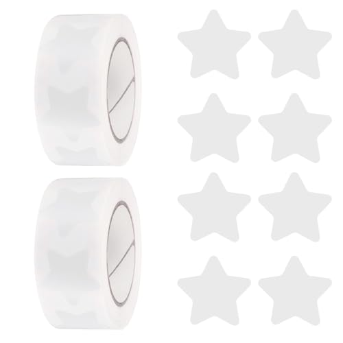 Étoiles autoadhésives 25mm rouleau de stickers blancs pour scrapbooking et mariage
