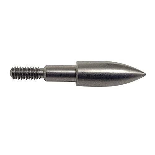 Southland Archery Supply Premium Screw In Bullet Point Stainless Steel For Shaft Arrows Made In Usa - 12/Pack #TOP1