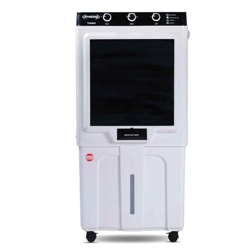 Image of Turbo 100 Air Cooler |100Ltr Tank Capacity | 18 Inch Fan | Big Ice-Chamber | 3-Speed with Auto Swing | 4-Way Air Deflection | Dense Anti-Bacto Honeycomb Cooling Pads