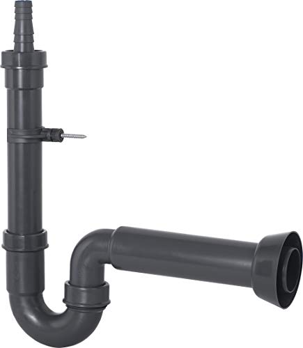 Cornat T355104R - Tubos para máquina (inodoro, 1 1/2 x 50 mm (409), para instalaciones sanitarias, Rezyklat, protección del medio ambiente, color gris