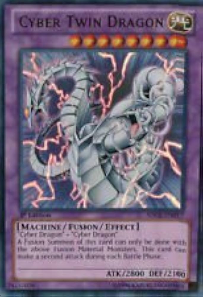 Amazon.com: Yu-Gi-Oh! - Cyber Twin Dragon (SDCR-EN037