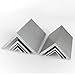 SHOUCAN 2Pcs Aluminum Angle, 6063 Aluminium Angle Bracket Thickness 2Mm, Length 500Mm, Side Length 20×20-25×25Mm for Industry Applications,2×20×25×500mm