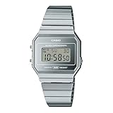 Casio Reloj vintage retro moderno plateado A700WEV-7AVT