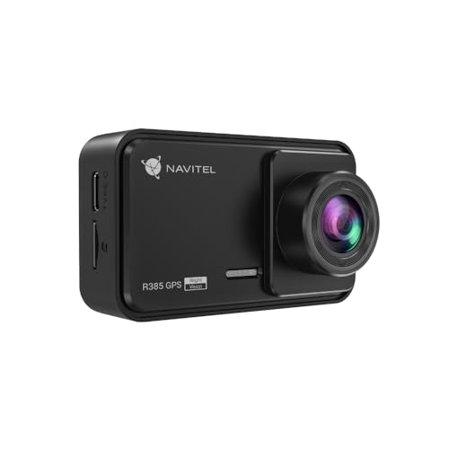 Caméra de tableau de bord 2K Navitel R385 avec lentille en verre et écran IPS