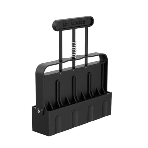 FACAIIO Presse à bloc de terre portable de 5,1 cm avec poignée ergonomique et aiguilles pour jardinage intérieur et extérieur