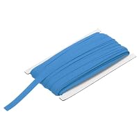 Nastro Sbieco A Doppia Piega 1,27 Cm (1/2 Pollice) In Poliestere, 50 Metri, Per Cucito, Trapuntatura E Bordature, Blu Chiaro - 5
