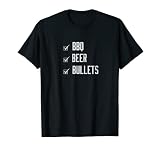 Los tres elementos esenciales están todos representados aquí... cerveza, balas y barbacoa. Muestra al mundo de lo que estás buscando. Comer, beber, disparar y pasar un buen rato.