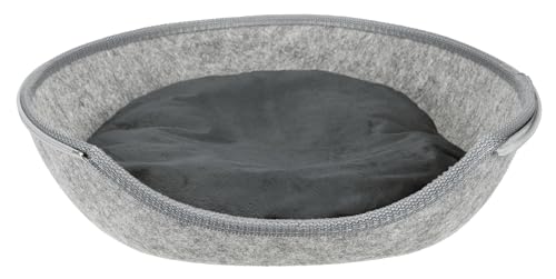 Trixie 36316 Kuschelhöhle Luna, Filz, 40 × 24 × 46 cm, hellgrau