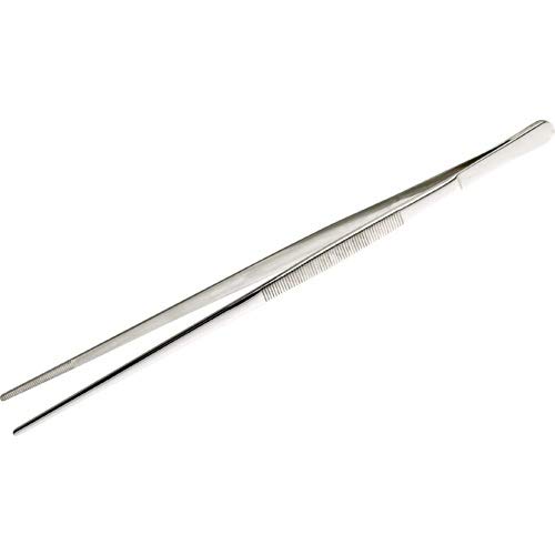 Cocktail Pinza 30cm pinzette per alimenti in acciaio inox Pinze per guarnire la cucina dello chef con punte seghettate di precisione dressaggio per cucinare