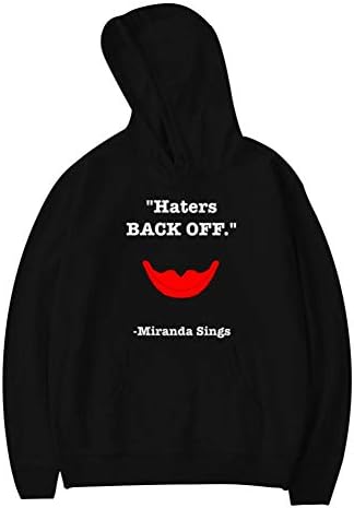 Youth Print Sweatshirts,Classic Mira-nda Si-ngs Favorite Cats Plush Hoodies Large Capacity Pocket for Girl Boy