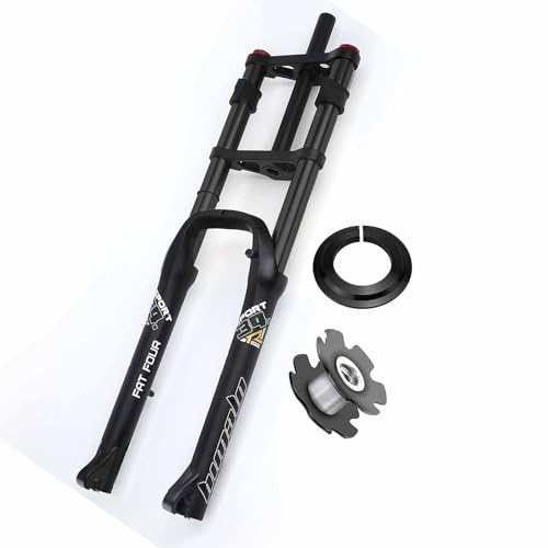 26 �C���`�d�����]�ԃT�X�y���V�����t�H�[�N MTB ���]�ԃt�H�[�N�f�B�X�N�u���[�L BMX �G�A�V���b�N�A�u�\�[�o�[ 1-1/8 �X�e�A���[ 170mm �g���x�� QR 4.0 �t�@�b�g�^�C���p(Black)