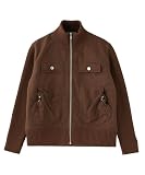 [エックスガール] リブスリーブウーヴンジャケット RIBBED SLEEVE WOVEN JACKET 105261021003 BROWN S