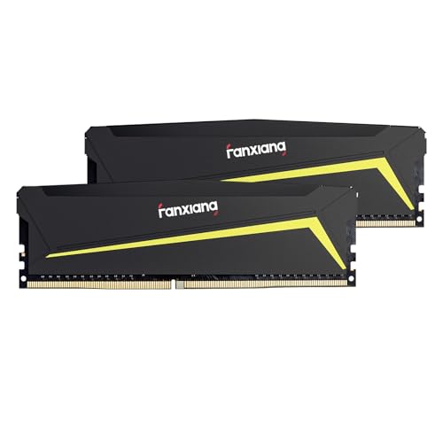 fanxiang Memoria RAM DDR4 16GB(2x8GB) 3200MT/s DDR4 16GB Negro 288Pin Non-ECC/U-DIMM CL22 1.2V RAM 16GB Compatible Exclusivamente con Plataformas Intel para Juegos y Aplicaciones Profesionales- UD02