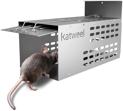 Humane Rat Trap Live Mouse Trap Indoor Catch and Release Animal Cage Multi Large Bait Outdoor Reusable Chipmunk Mice Voles Rodent That Work