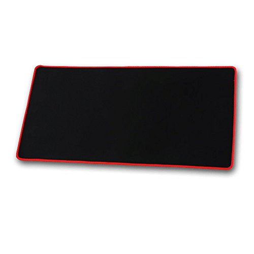 Opcc High Grade Thick Official Big Mouse Pad Game Mouse Pad Extended Edition Cloth Gaming Mouse Mat 23.6"11.8"0.12" Functional Non-Slip Rubber Base (Red) #TOP1