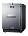 Summit Appliance SBC7BRSFRTPCFLHD 24-Inch Wide Front Tap Built-In Cold Brew Coffee Kegerator - Black; Commercially Listed; CARB Compliant; LHD (Left-Hand Door Swing)