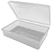 American Comb Travel Soap Box with lid - Clear White - Perfect for Traveling, Gym, or Storage. Made in The USA.