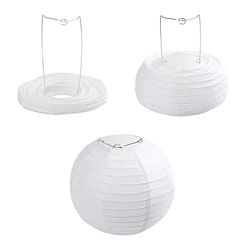 Lampions,Papierlampion 20 teile/satz 6 "-12" weiß grüne papier laterne lampe geburtstag hochzeit boule papier lampionnen dekoration