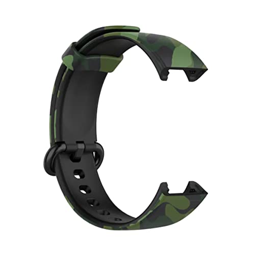Image of YODI (Pack 2 Soft Silicone With Metal Buckal Classic Strap Bands for Redmi Watch 2 Lite /Redmi GPS Smart Watch Only, Comfort and Flexible Straps for Men Women and Kids (ARMY-BLUE /GREEN)