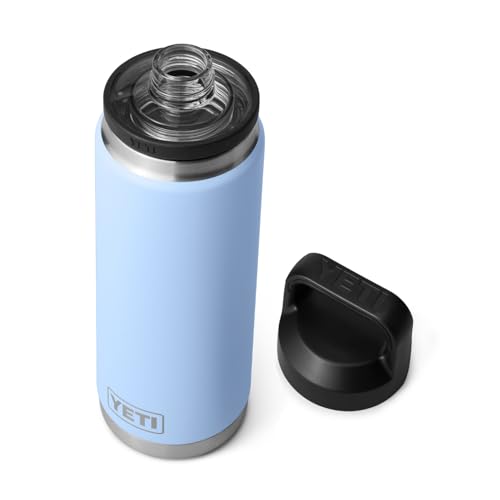 YETI Rambler 26 oz Bottle, Leakproof, Vacuum Insulated, Stainless Steel with Chug Cap, Big Sky Blue