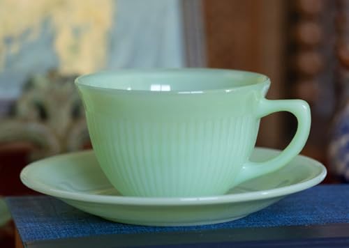 ファイヤーキング ジェダイ ジェーンレイ カップ & ソーサー 耐熱ガラス コーヒー ティー 紅茶 ハーブ ビンテージ レトロガラス