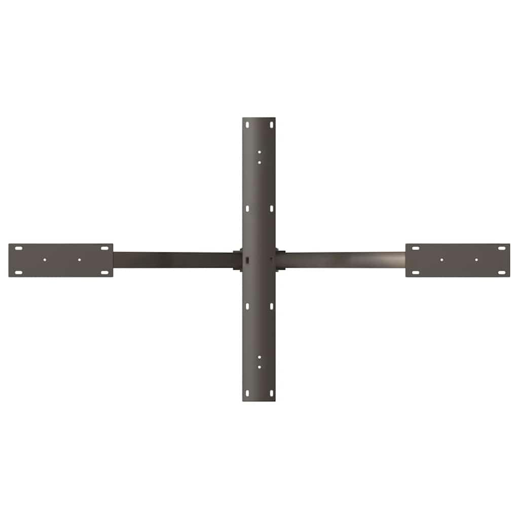 vidaXL Dining Table Leg Spider Shape Black 120x68x(72-73) cm Steel, Natural, 120 x 68 x (72-73) cm - Image 8