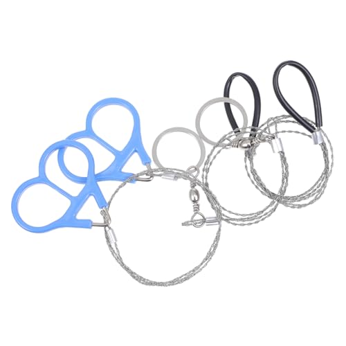Anneome Piece Stainless Steel Wire Saws Emergency Wire Cutters Compact for Camping Gear Safe for Outdoor Emergencies