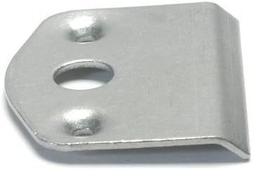 Quarter Turn Fastener Broke Plate with Flat Hole for Flat Dzus Buttons (10 Pack)