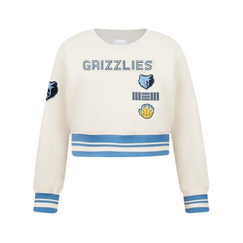 Image of Pro Standard Big Girls NBA Retro Classics Fleece Crewneck Sweatshirt