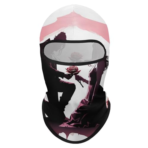 Balaclava con Rosa para Hombres y Mujeres, Máscara Facial de Protección Solar Respirable con Cubrecabeza Completo para Senderismo, Ciclismo, Correr, Conducción miniatura 7