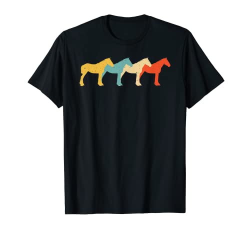 Mule Vintage Retro Donkey Horse Hybrid Lover 60s 70s Regalo Camiseta