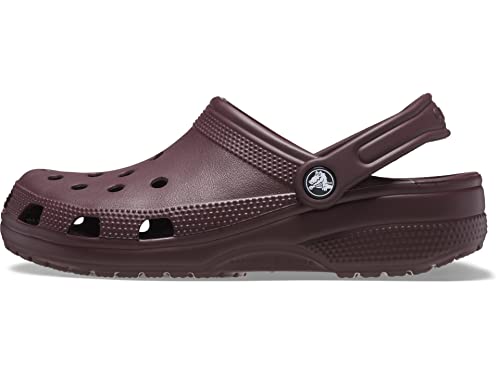 Image of crocs Unisex Adult Classic Clogs, Red Dark Cherry, 4.5 /5.5 UK