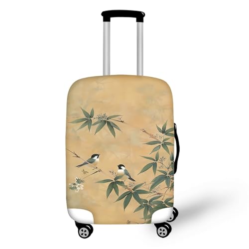 Housse valise XL oiseau gris pour voyager sereinement en famille