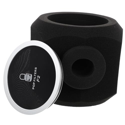 ibasenice マイク 吸音スポンジ ポップフィルター マイクヘッドセット用 ウインドスクリーン サウンドカバー マイク用 大型マイク ポップフィルター マイク アイソレーション ボール コンデンサー マイク F2 ノイズ低減