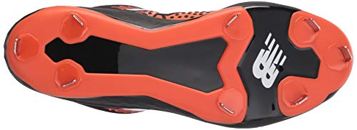 New Balance Men's Fresh Foam 3000 V5 Metal Baseball Shoe, Black/Orange, 11.5 #TOP3