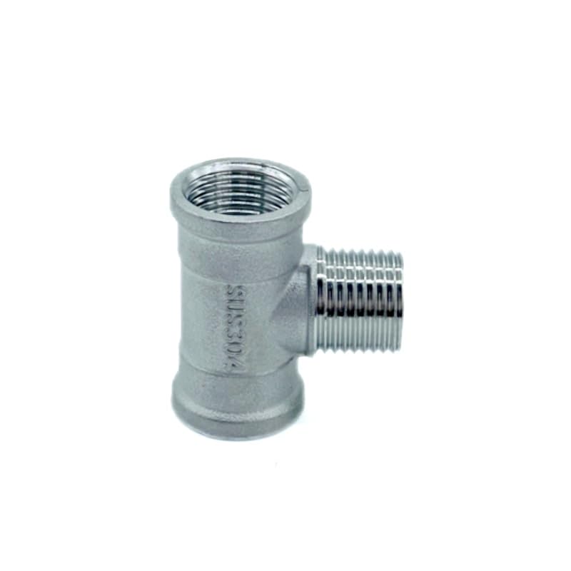 Raccord en té 1/2" FMF en inox pour stopper les fuites et réparer les tuyaux corrodés