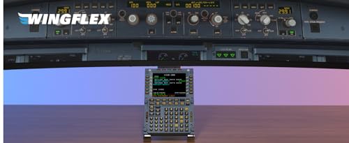 Image of Full-Size Airbus A320 MCDU for Flight Simulator, IPS HD Screen, Auto Brightness, Plug-and-Play, Physical Mode Switch (Captain /Co-Pilot) (A32WX MCDU)