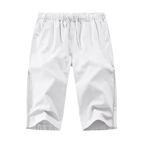 Pantalon capri en lin homme léger et fluide à cordon de serrage pour une liberté de mouvement
