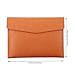 Enyuwlcm PU Leather A4 File Folder Document Holder Waterproof Portfolio Envelope Folder Case with Snap Closure Brown
