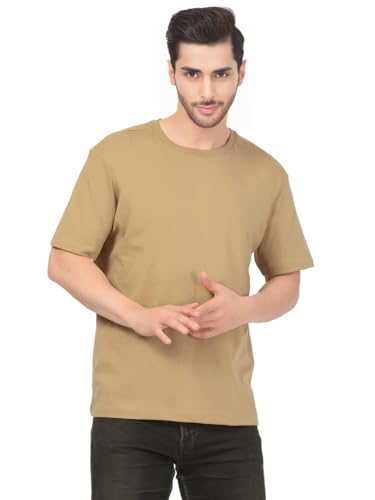 Image of Men's Plain Cotton Crew Neck T-Shirt Regular Fit Short Sleeve Tee