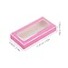 FRCOLOR Eyelash Storage Box with Transparent Window Compact Lash Organizer Case Lightweight Cosmetic Eyelash Packaging for Travel and Daily Use