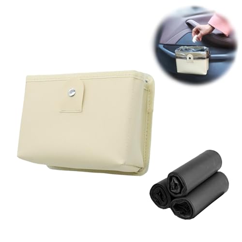Image of Foldable Trash Can & Storage Bag - Large Capacity, Water-Resistant & Leakproof | Portable Garbage Can for Car Interior, Camping, Travel (Includes 45 Trash Bags)