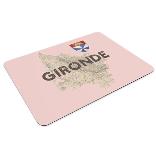 Sets de table Bordeaux carte ancienne grand format x4