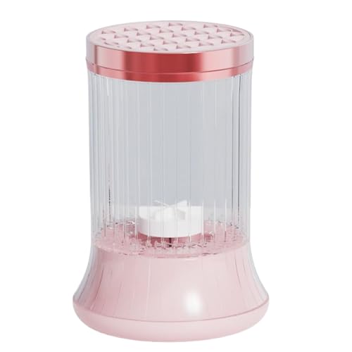 Limpiador de brochas de maquillaje, limpiador automático recargable, accesorios de secado multifuncionales, suministros de maquillaje para hombres y mujeres