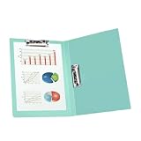 Ringloser Binder 21,6x27,9 cm lochfreier Doppel-Metallklammer Aktenbinder