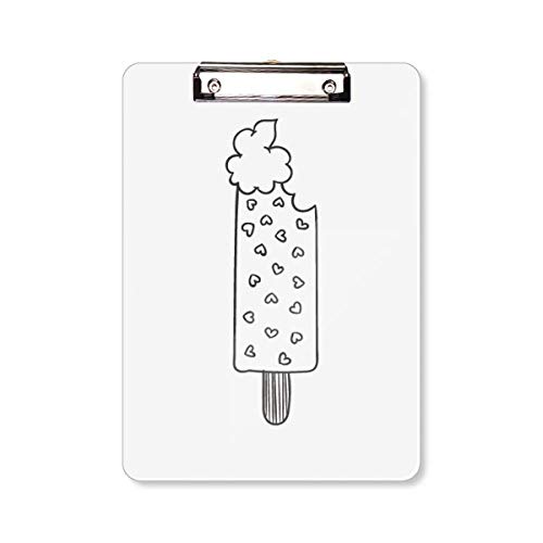 Bloc-notes noir design glace A4 pour organiser votre cuisine
