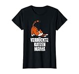 Mujer Divertida mamá de gato loco, regalo para gatos Camiseta